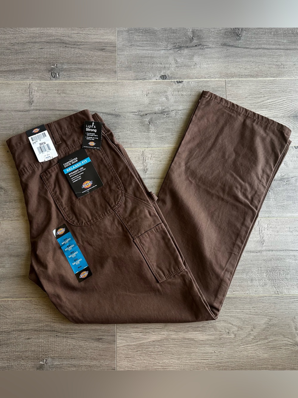 Dickies Men's Brown Carpenter Duck Jean - Dark Brown